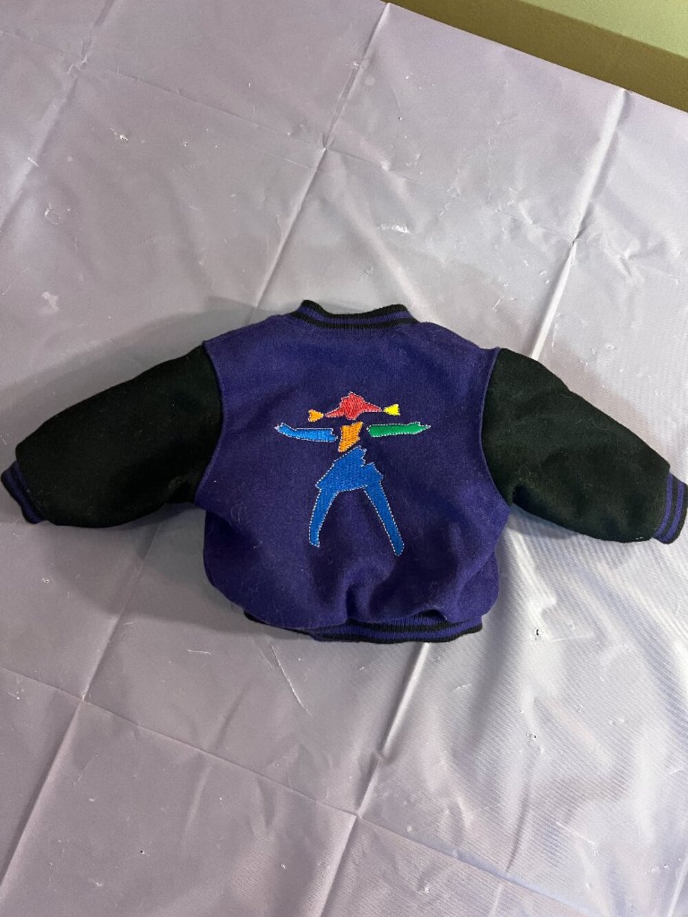 American Girl of Today Purple Black Varsity Jacket Retired 1995 Pleasant Company